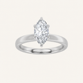2CT Marquise Cut Lab Grown Diamond Hidden Halo Ring