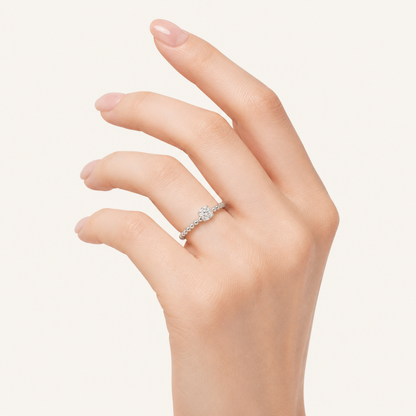 0.50CT Round Cut Lab Grown Diamond Solitaire Ring