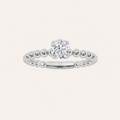 0.50CT Round Cut Lab Grown Diamond Solitaire Ring