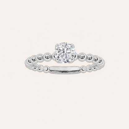 0.50CT Round Cut Lab Grown Diamond Solitaire Ring
