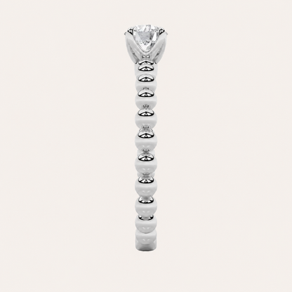 0.50CT Round Cut Lab Grown Diamond Solitaire Ring