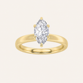 3CT Marquise Cut Lab Grown Diamond Hidden Halo Ring