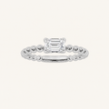 0.50CT Emerald Cut Lab Grown Diamond Solitaire Ring