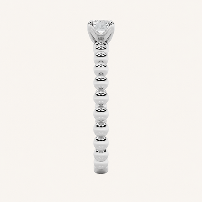 0.50CT Emerald Cut Lab Grown Diamond Solitaire Ring