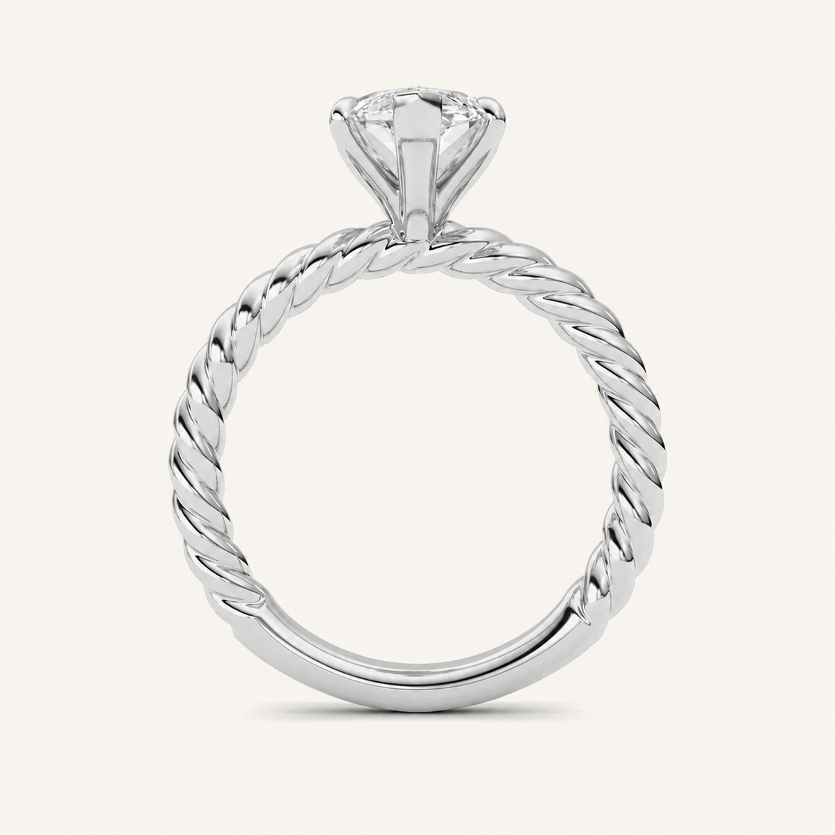 3CT Marquise Cut Lab Grown Diamond Solitaire Ring