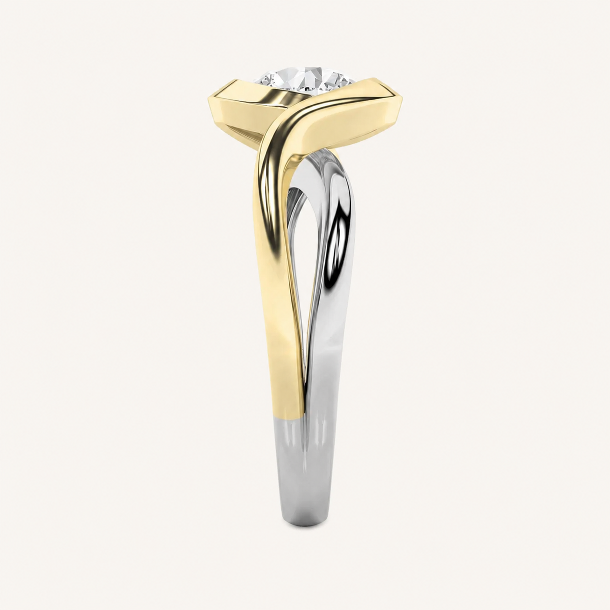 2CT Round Cut Lab Grown Diamond Solitaire Ring