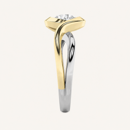 2CT Round Cut Lab Grown Diamond Solitaire Ring
