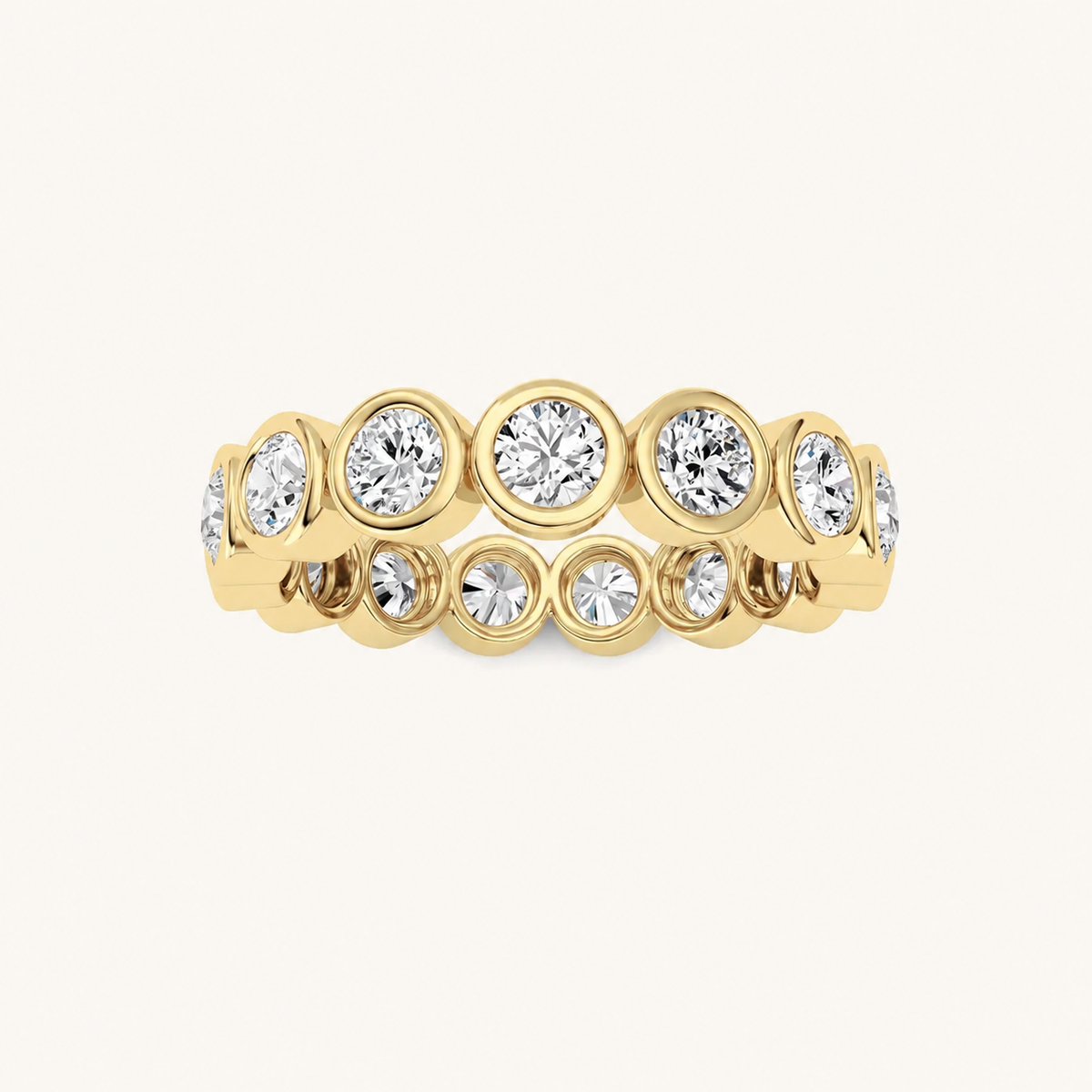 1.9CT Round Cut Diamond Eternity Ring