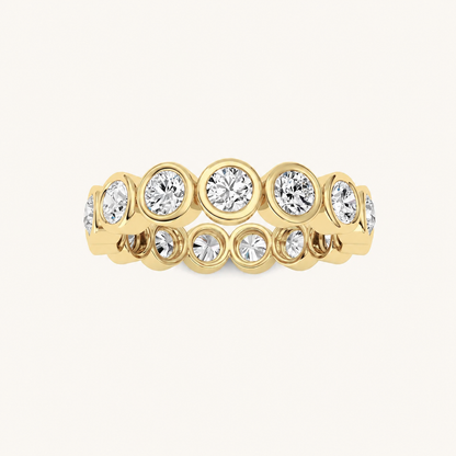 1.9CT Round Cut Diamond Eternity Ring