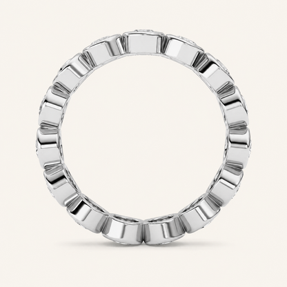 1.8CT Round Cut Lab Grown Diamond Eternity Ring
