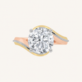 2CT Round Cut Lab Grown Diamond Solitaire Ring