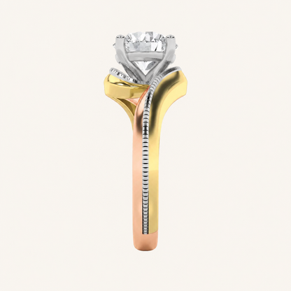 2CT Round Cut Lab Grown Diamond Solitaire Ring
