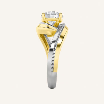 2CT Round Cut Lab Grown Diamond Solitaire Ring
