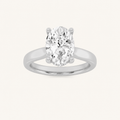 2.00CT Oval Cut Lab Grown Diamond Hidden Halo Ring