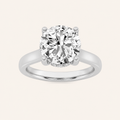 3.00 CT Round Cut Lab Grown Diamond Hidden Halo Ring