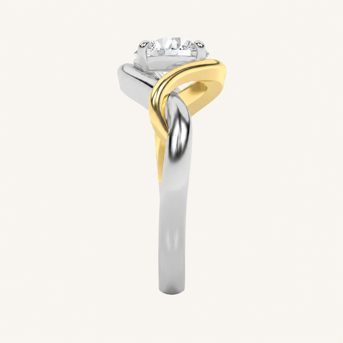 1.5CT Round Cut Lab Grown Diamond Solitaire Ring