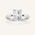 5CT Radiant Cut Lab Grown Diamond Solitaire Ring