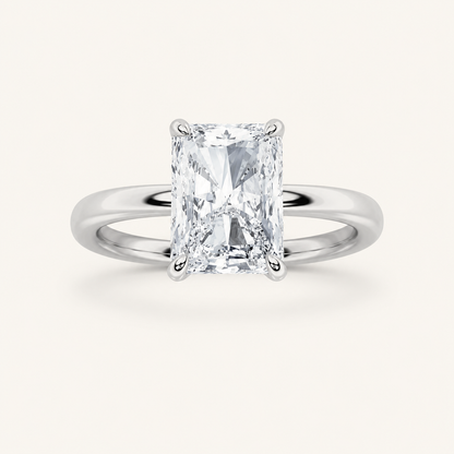 5CT Radiant Cut Lab Grown Diamond Solitaire Ring