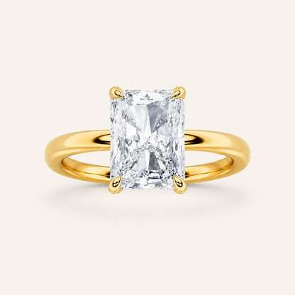 5CT Radiant Cut Lab Grown Diamond Solitaire Ring