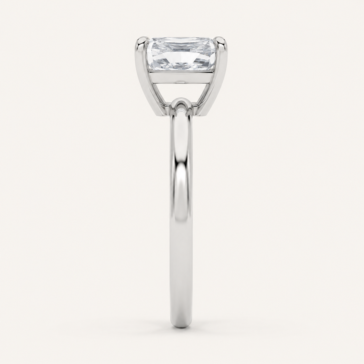 5CT Radiant Cut Lab Grown Diamond Solitaire Ring