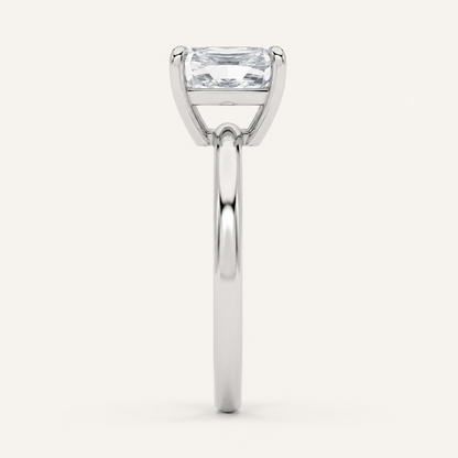 5CT Radiant Cut Lab Grown Diamond Solitaire Ring