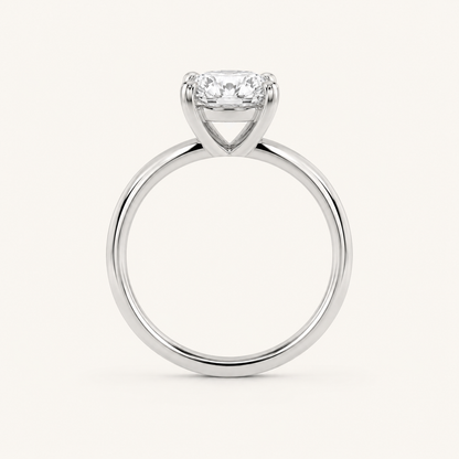 1CT Round Cut Lab Grown Diamond Solitaire Ring