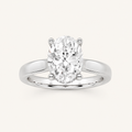 1.5CT Oval Cut Lab Grown Diamond Hidden Halo Ring