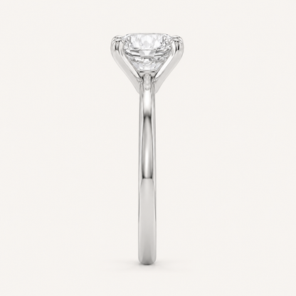1.5CT Round Cut Lab Grown Diamond Solitaire Ring