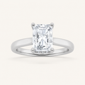 1CT Radiant Cut Lab Grown Diamond Hidden Halo Ring