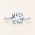 2CT Round Cut Lab Grown Diamond Solitaire Ring