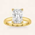 3.00 CT Radiant Cut Lab Grown Diamond Hidden Halo Ring