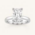 2.00 CT Radiant Cut Lab Grown Diamond Hidden Halo Ring