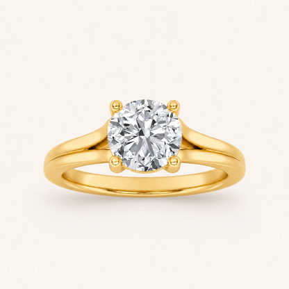 2.00 CT Round Cut Lab Grown Diamond Solitaire Ring