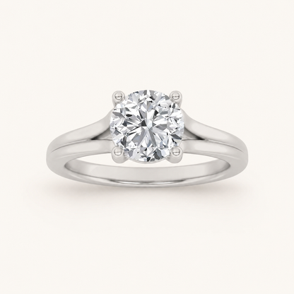 2.00 CT Round Cut Lab Grown Diamond Solitaire Ring