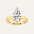 3.00 CT Pear Cut Lab Grown Diamond Hidden Halo Ring