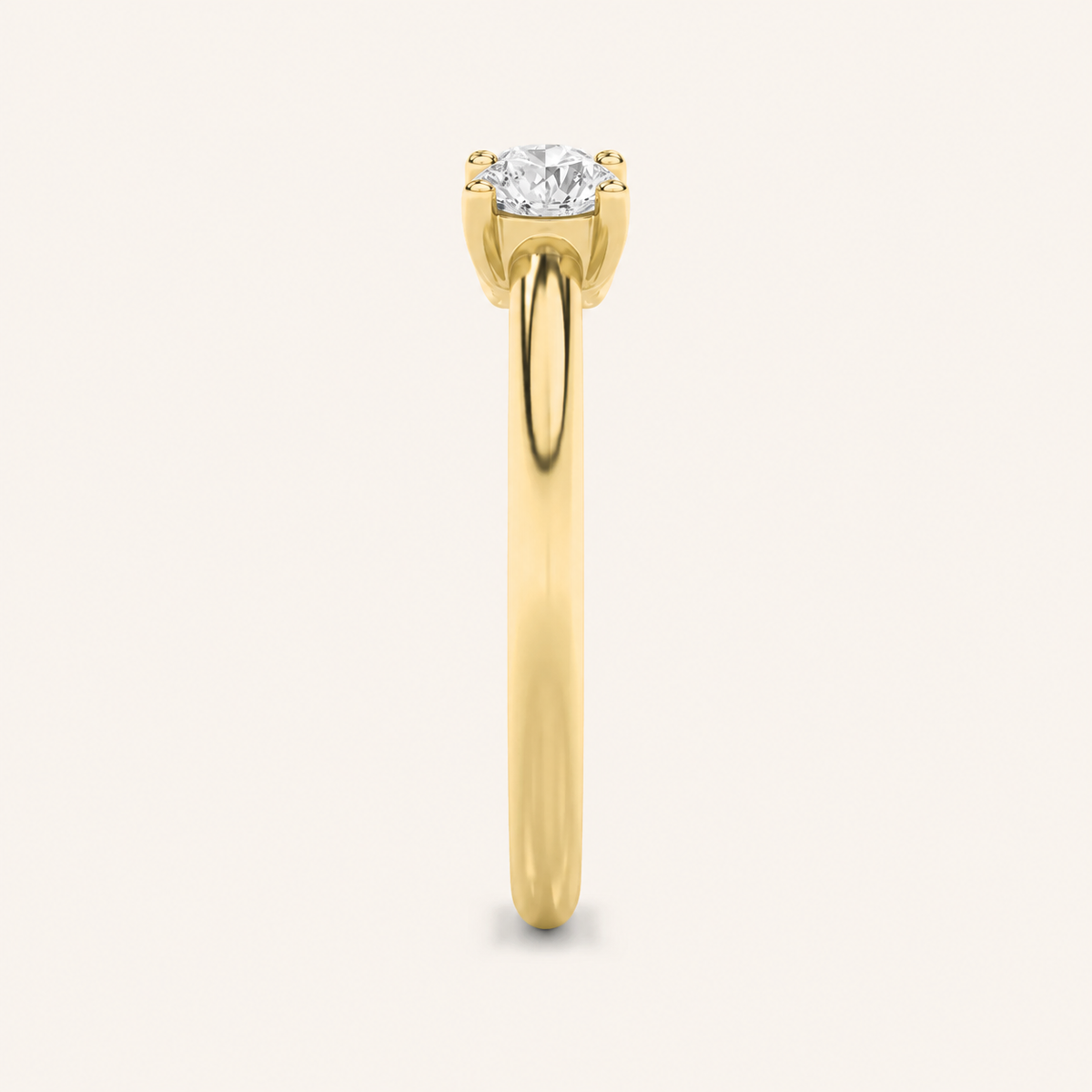 1.00 CT Oval Cut Lab Grown Diamond Three Stone Ring