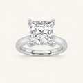 1.00 CT Princess Cut Lab Grown Diamond Hidden Halo Ring