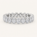 2.2CT Oval Cut Lab Grown Diamond Split Prong Eternity Ring