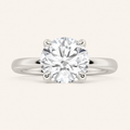3CT Round Cut Lab Grown Diamond Solitaire Ring