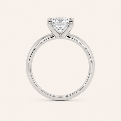3CT Round Cut Lab Grown Diamond Solitaire Ring