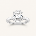 2.00 CT Oval Cut Lab Grown Diamond Solitaire Ring
