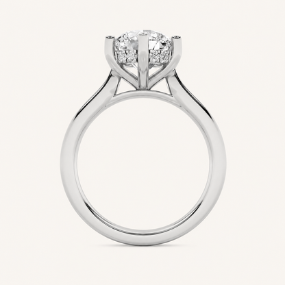 2.00 Ct Round Cut Lab Grown Diamond Hidden Halo Ring