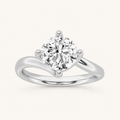 1.00 CT Round Cut Lab Grown Diamond Solitaire Ring