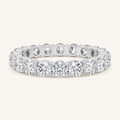 3.15 CT Round Cut Lab Grown Diamond Split Prong Eternity Ring