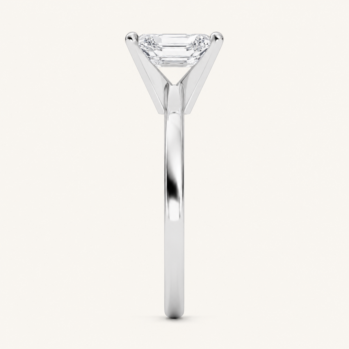 2.00 CT Radiant Cut Lab Grown Diamond Solitaire Ring