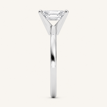 2.00 CT Radiant Cut Lab Grown Diamond Solitaire Ring