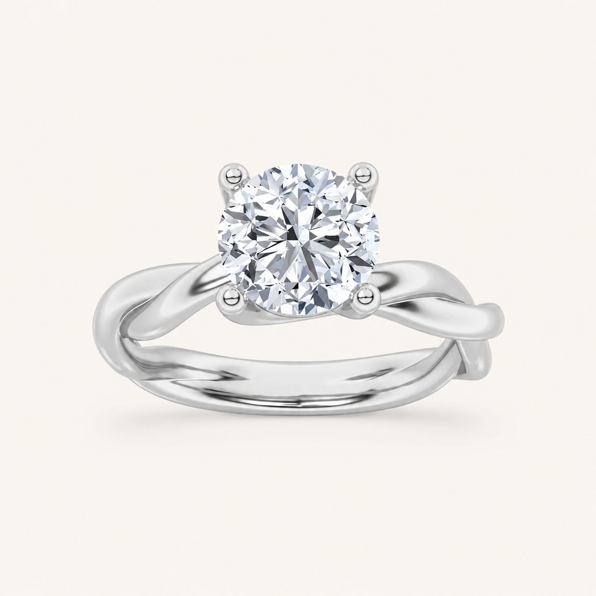 2.50 CT Round Cut Lab Grown Diamond Solitaire Ring