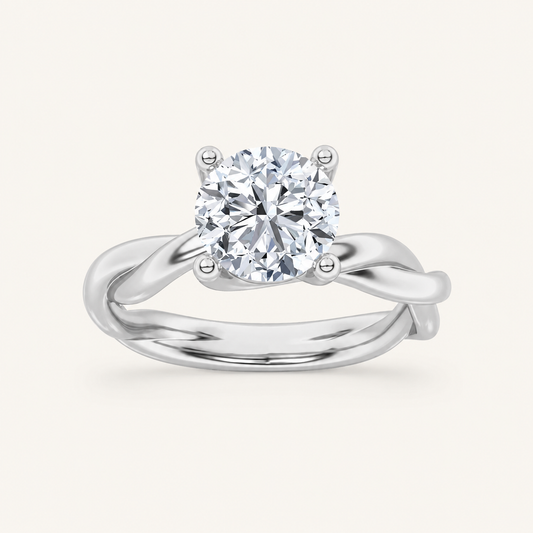 2.50 CT Round Cut Lab Grown Diamond Solitaire Ring