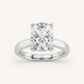 2.00 CT Elongated Cushion Cut Lab Grown Diamond Hidden Halo Ring