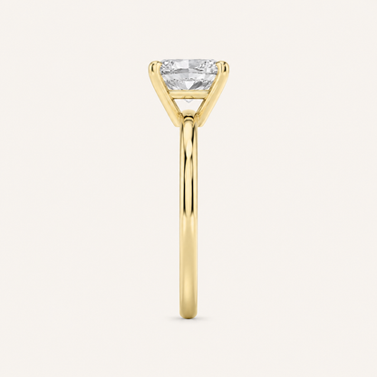 4.00 CT Radiant Cut Lab Grown Diamond Solitaire Ring